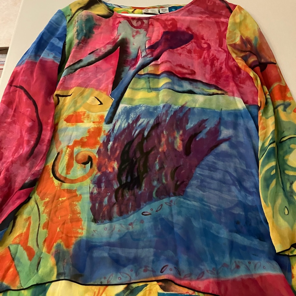 Beautiful sheer Chico’s top.